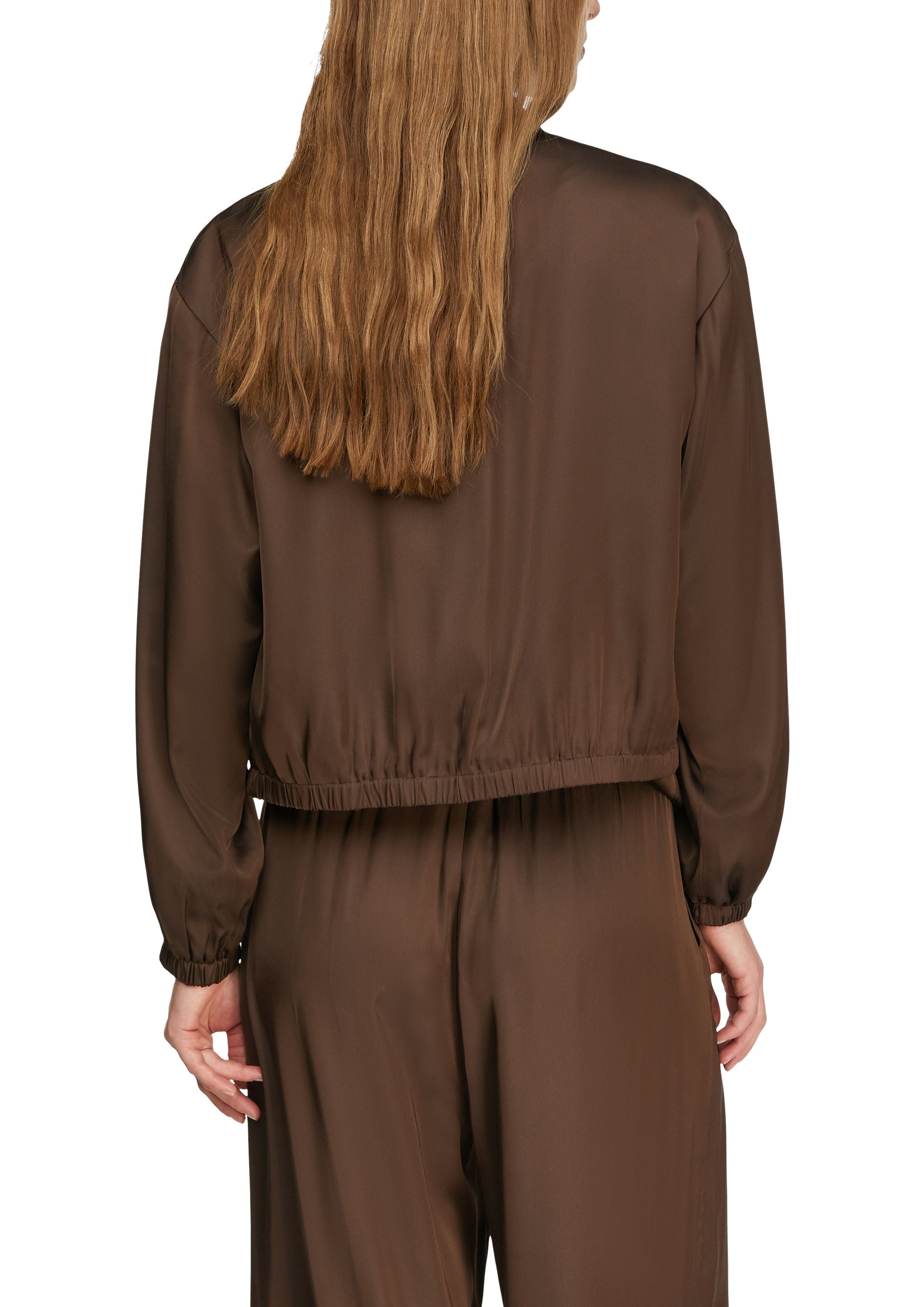 Blousonjacke aus Satin