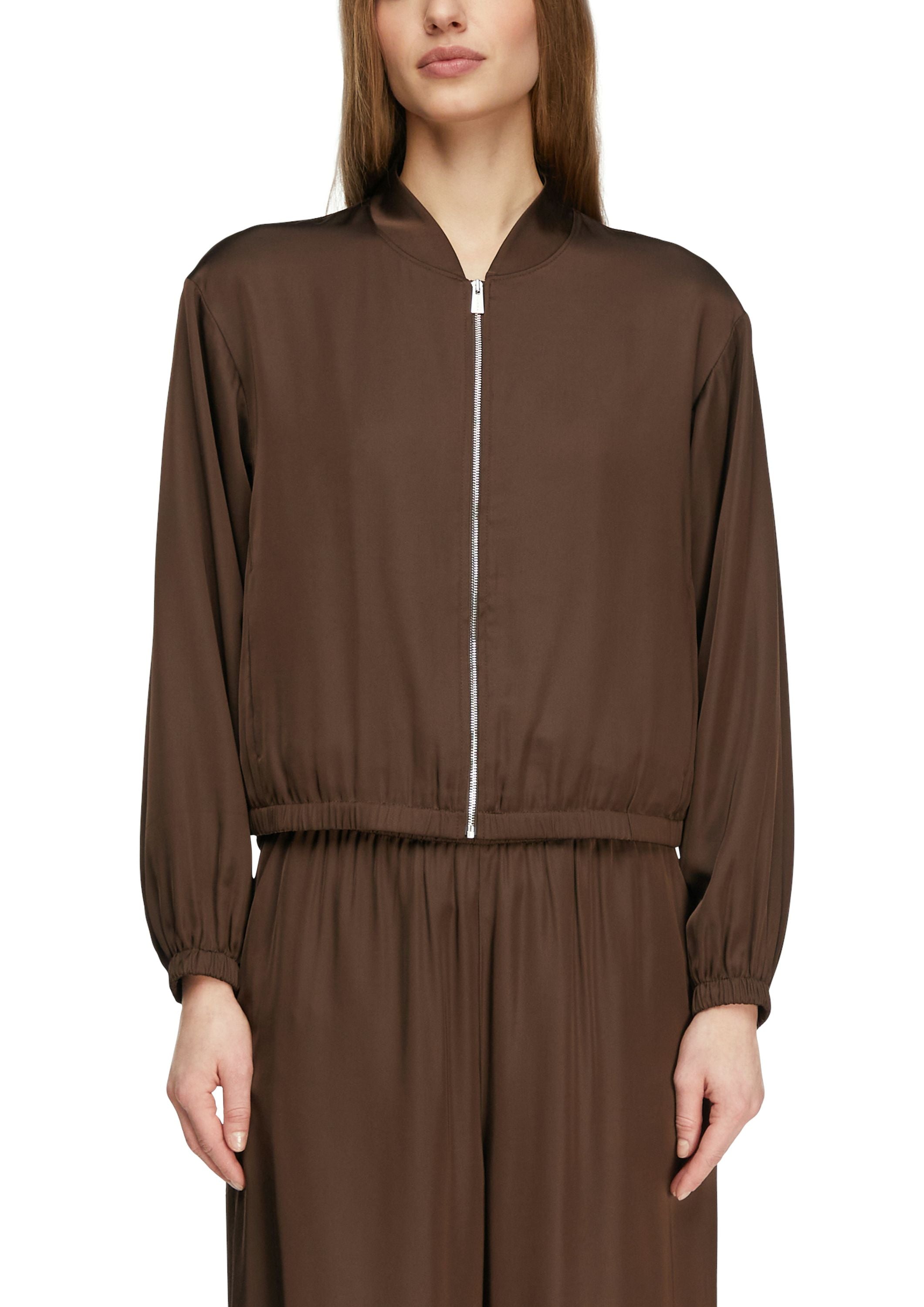 Blousonjacke aus Satin