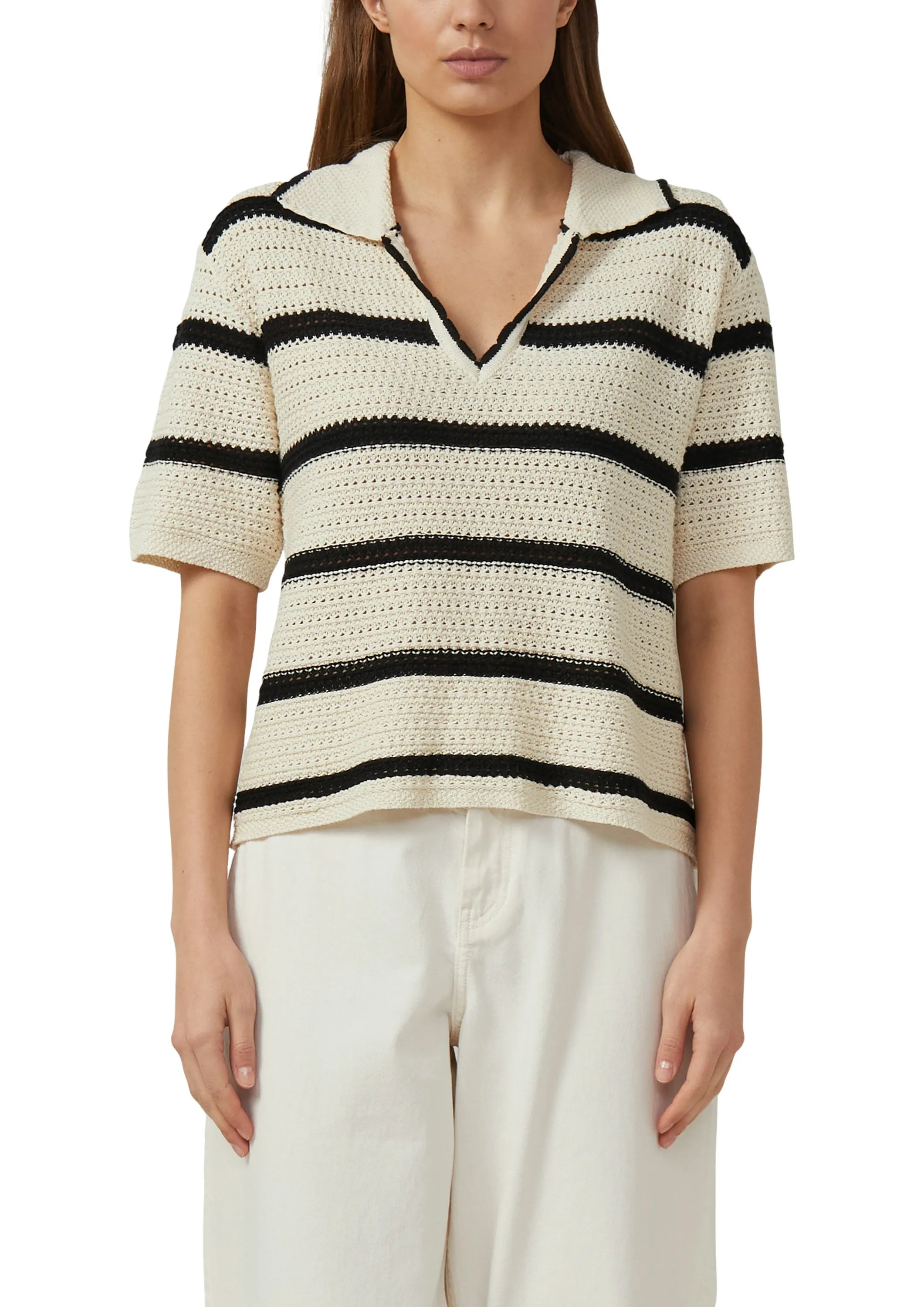 Strickpullover mit V-Ausschnit