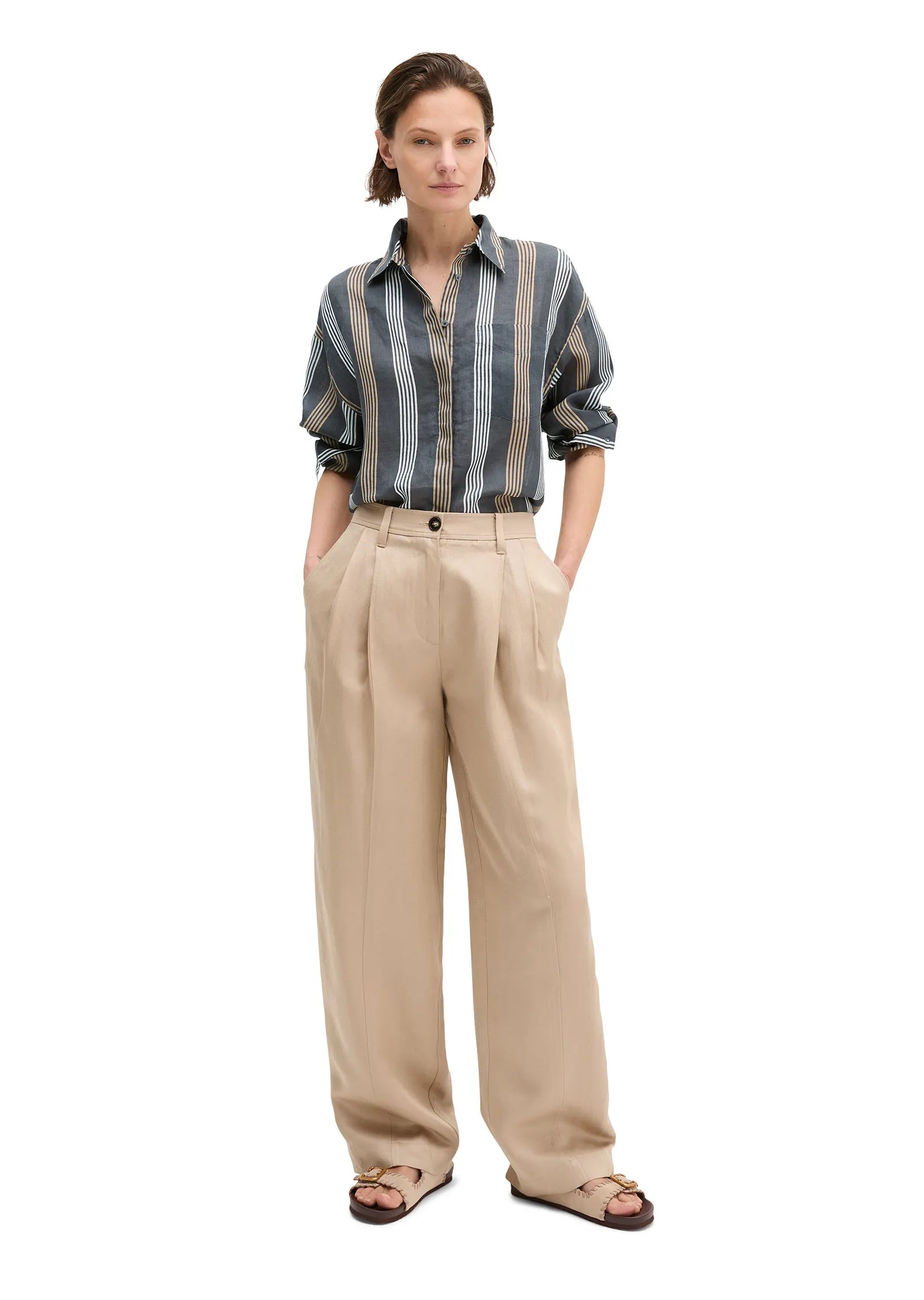 Bluse gestreift Regular Fit