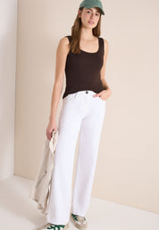 Basic Top aus reiner Baumwolle