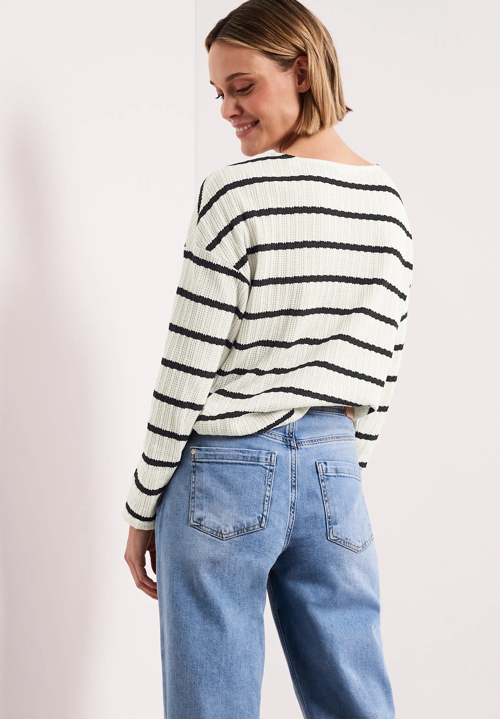 Langarmshirt Regular Fit aus Baumwollmix