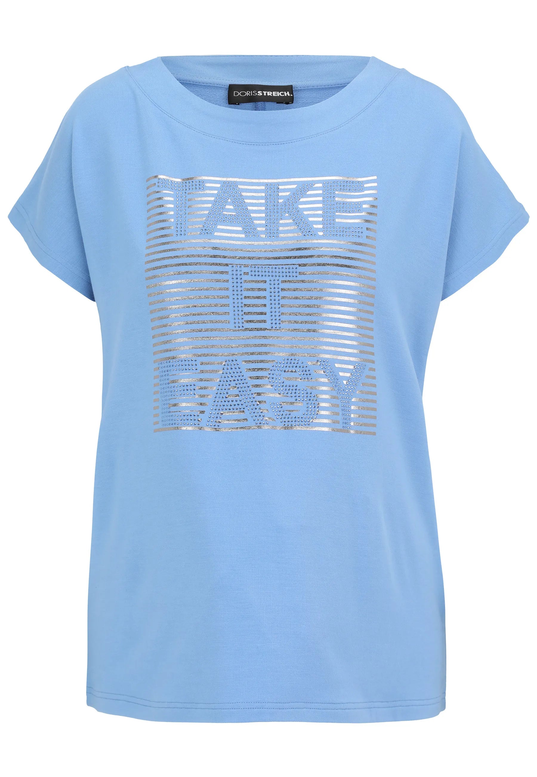 T-Shirt mit Glitzer-Motiv