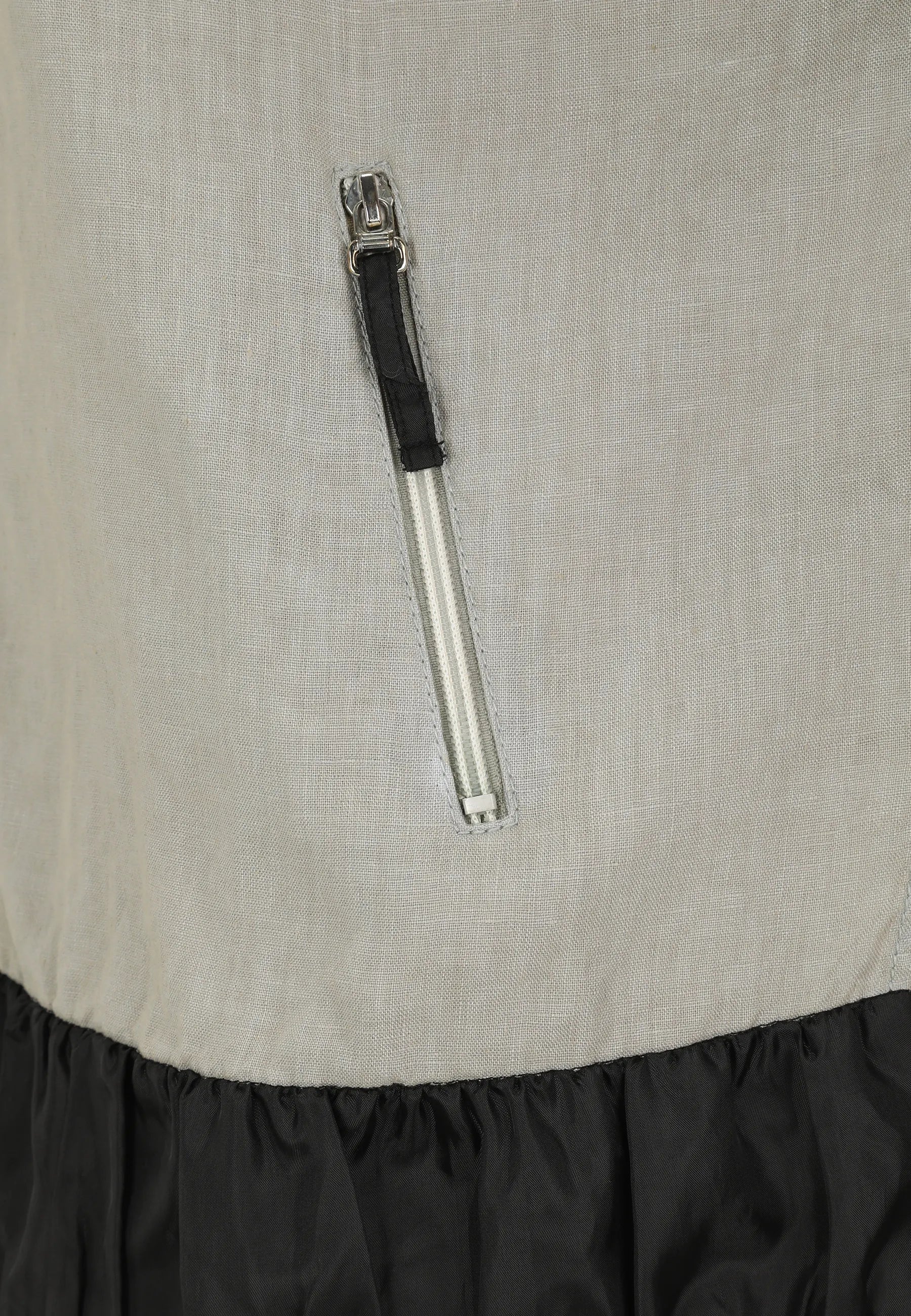 Leinenjacke mit Kapuze
