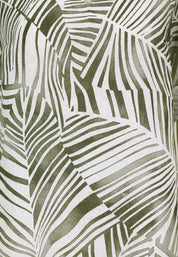 Leinenbluse mit Grafik-Print