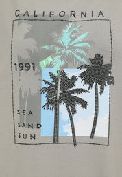 T-Shirt aus Viskose