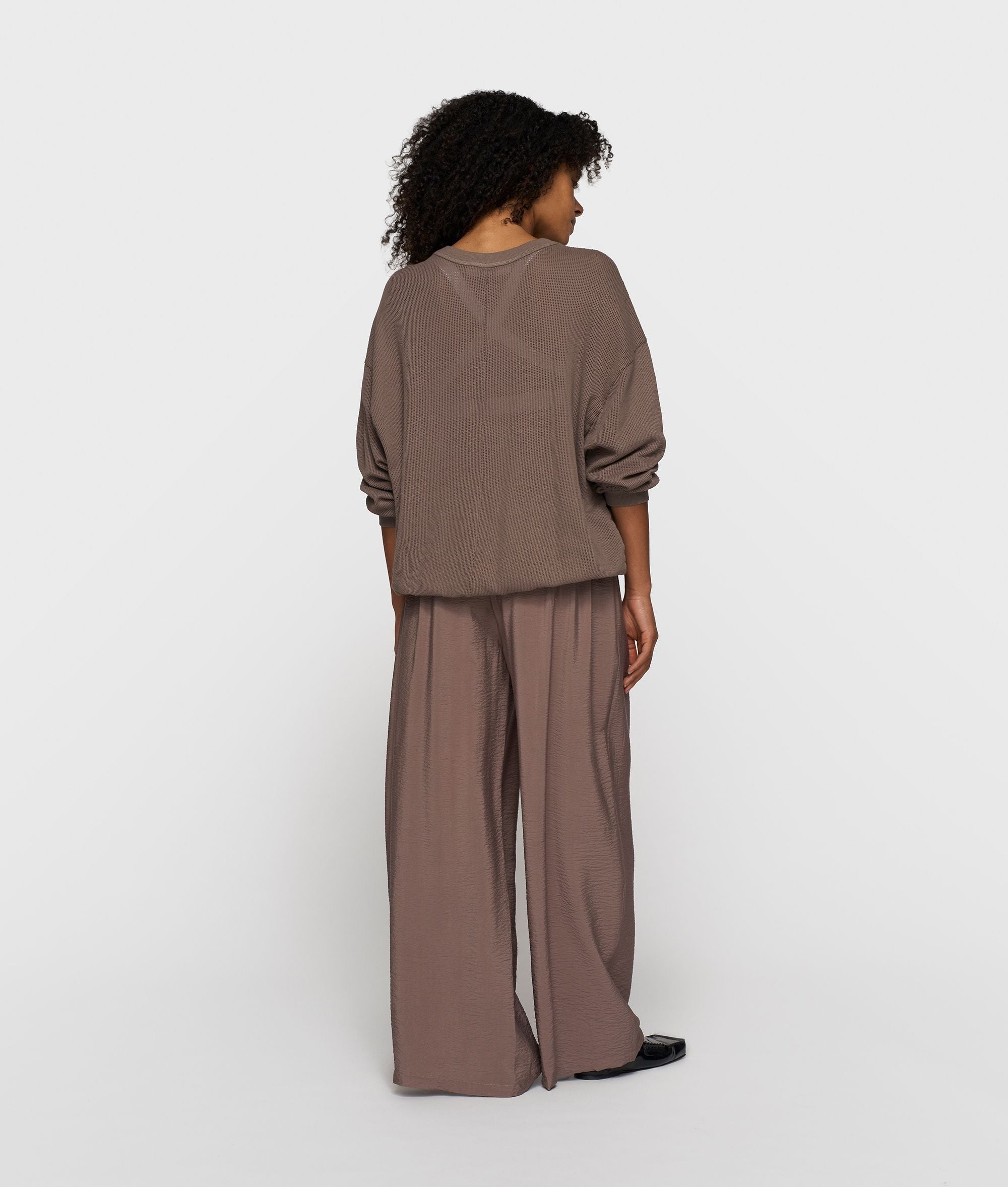 Sweatshirt aus Baumwoll-Mesh