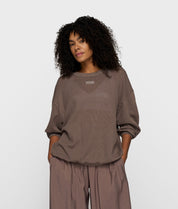 Sweatshirt aus Baumwoll-Mesh