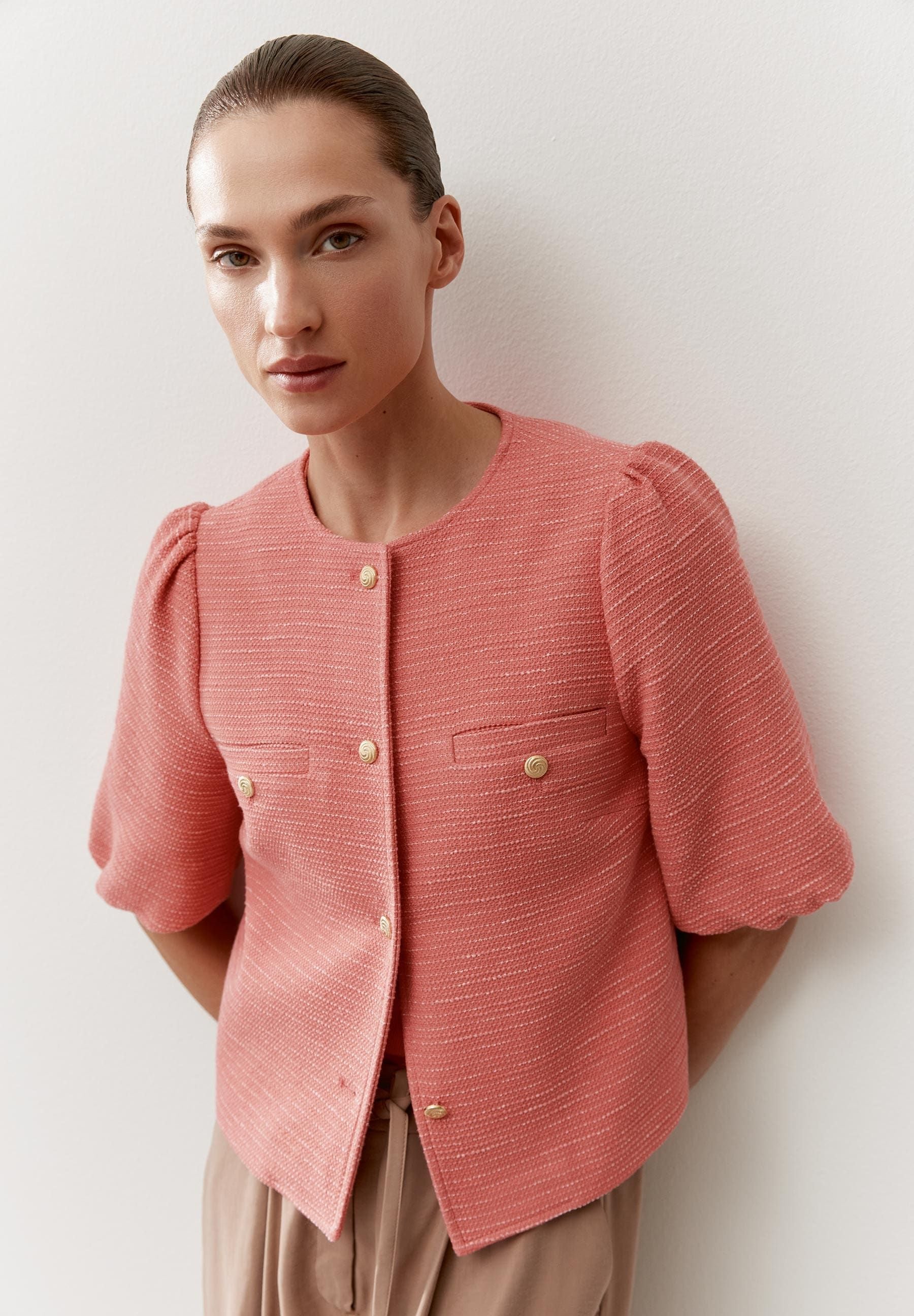 Boucléjacke aus Viskosemix