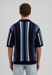 Strick-Poloshirt aus Leinen
