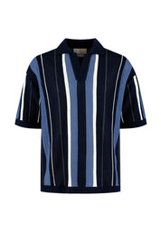 Strick-Poloshirt aus Leinen