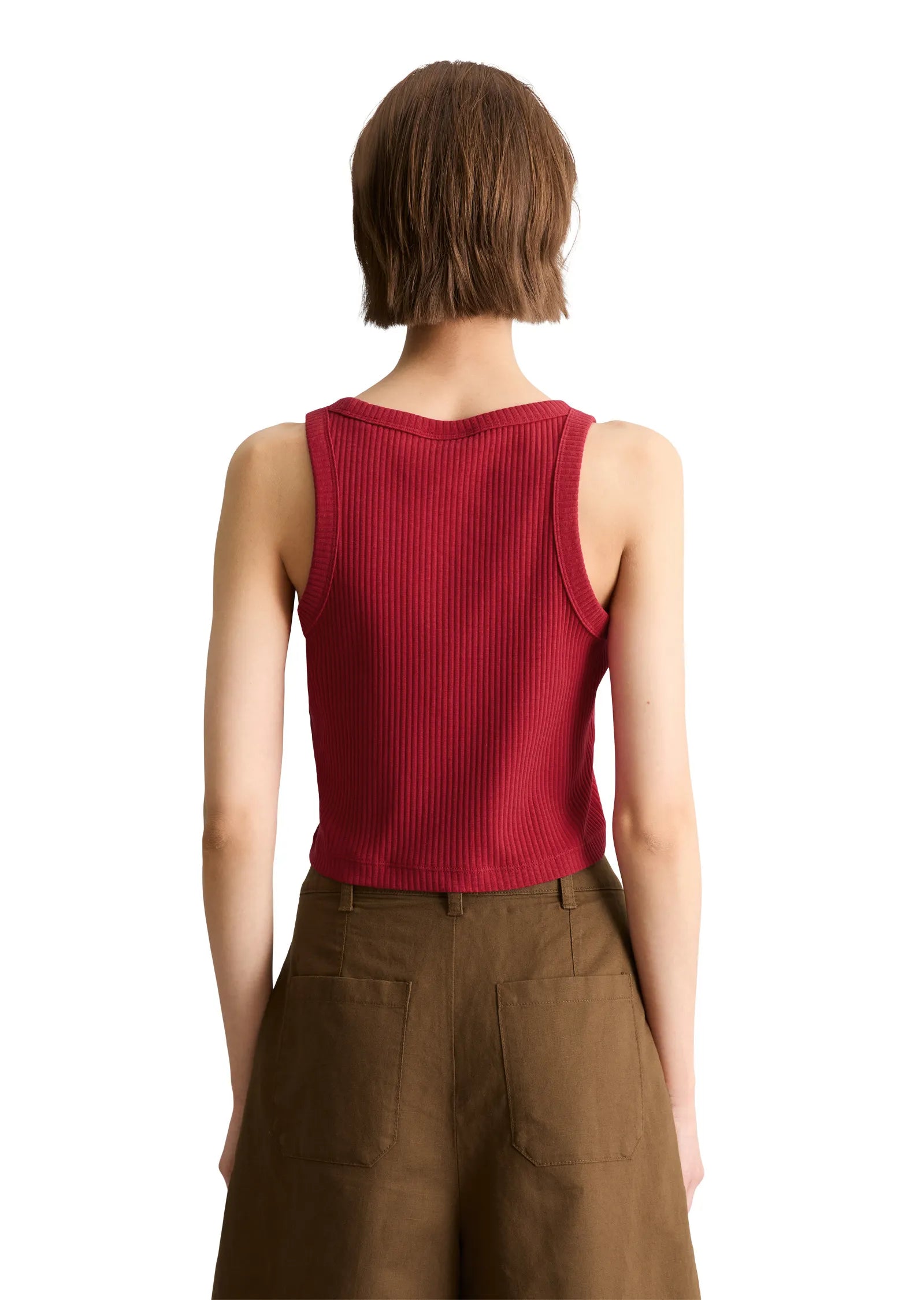 Ripp-Top slim cropped