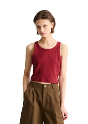 Ripp-Top slim cropped