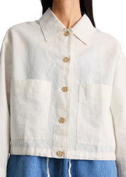 Leinenovershirt Relaxed Fit