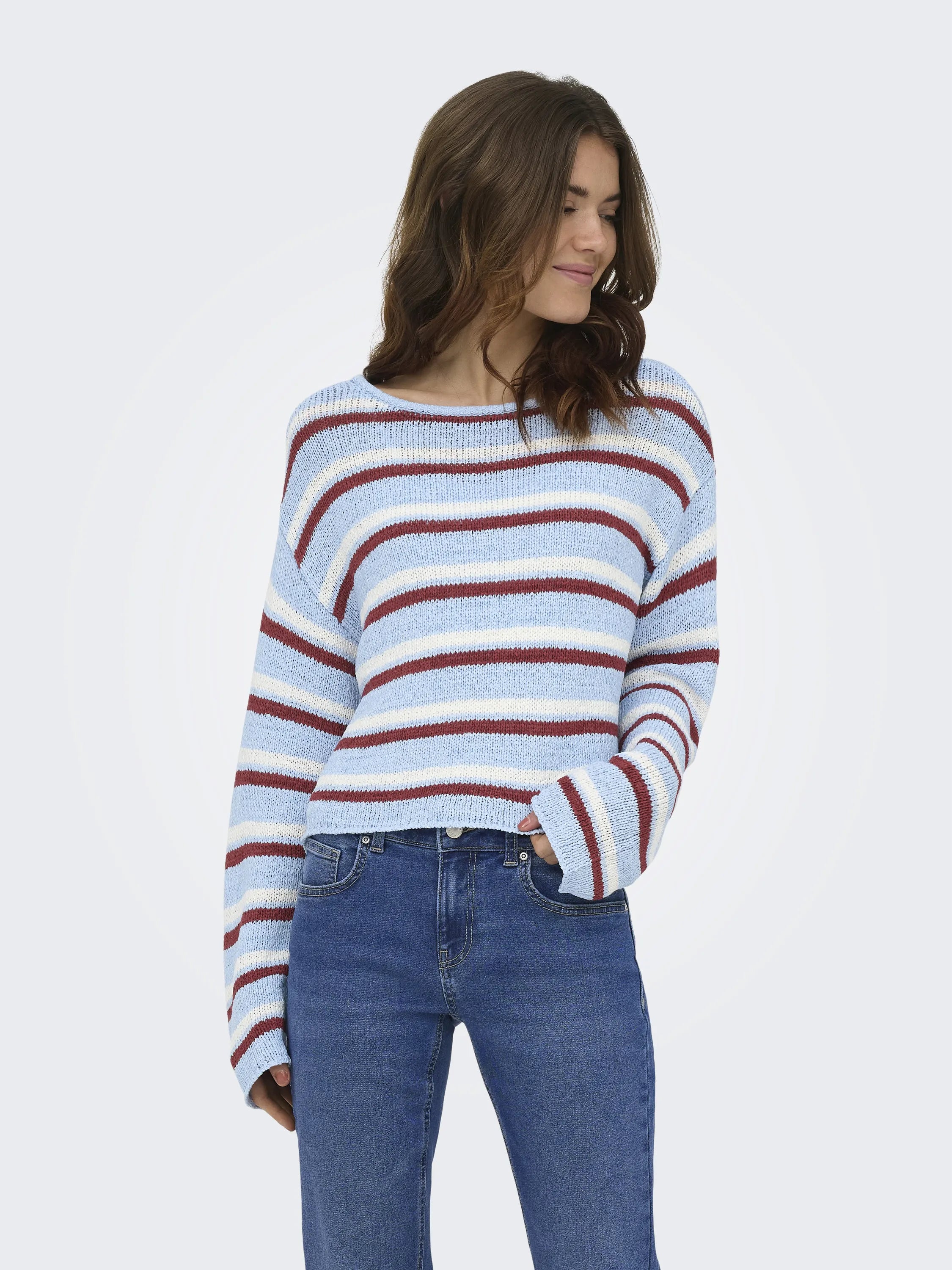 Strickpullover ONLGEENA gestreift