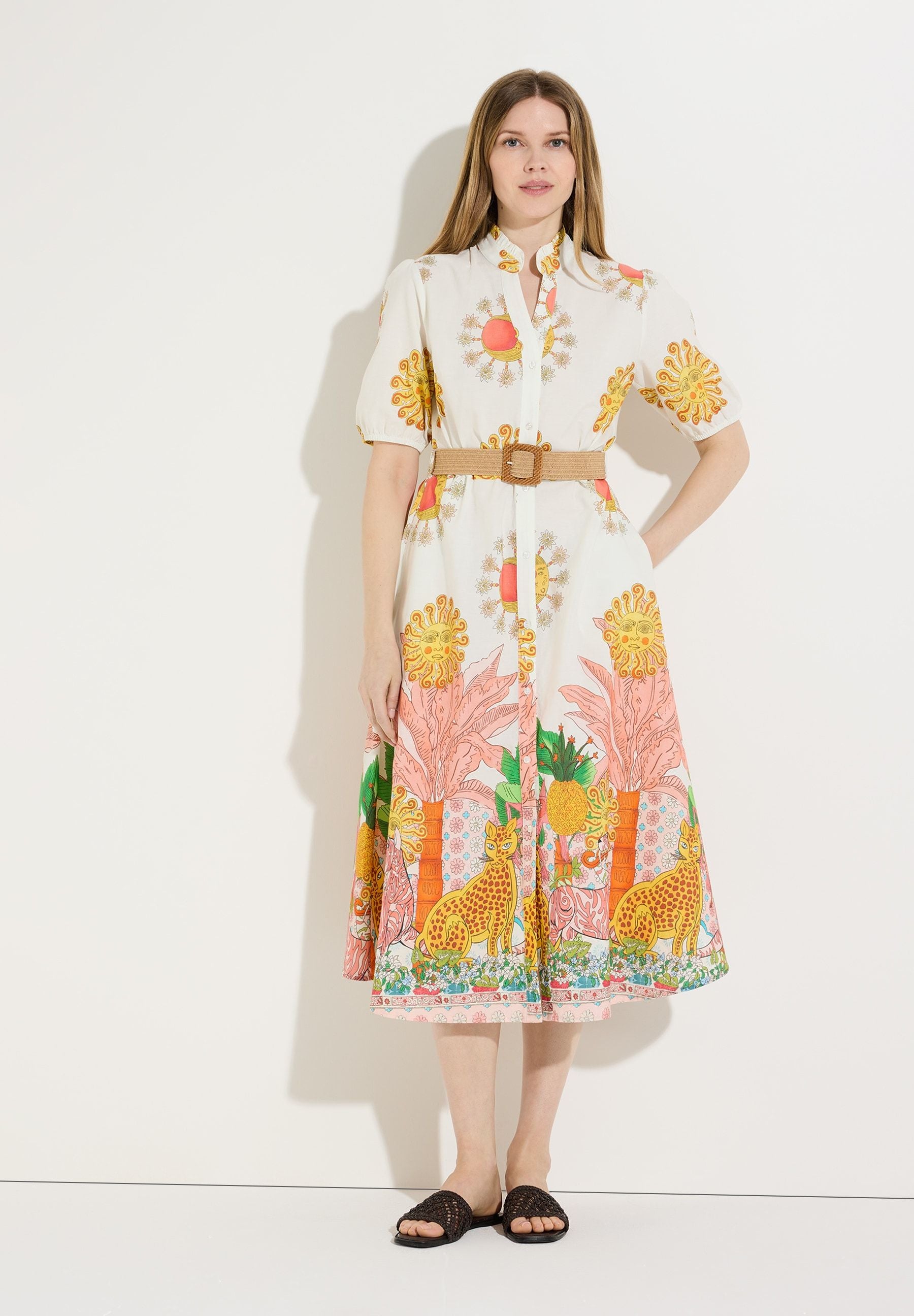 Sommerkleid Midi aus Baumwolle