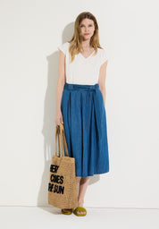 Bluse Relaxed Fit aus Viskosemix