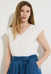 Bluse Relaxed Fit aus Viskosemix