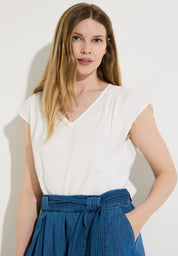 Bluse Relaxed Fit aus Viskosemix