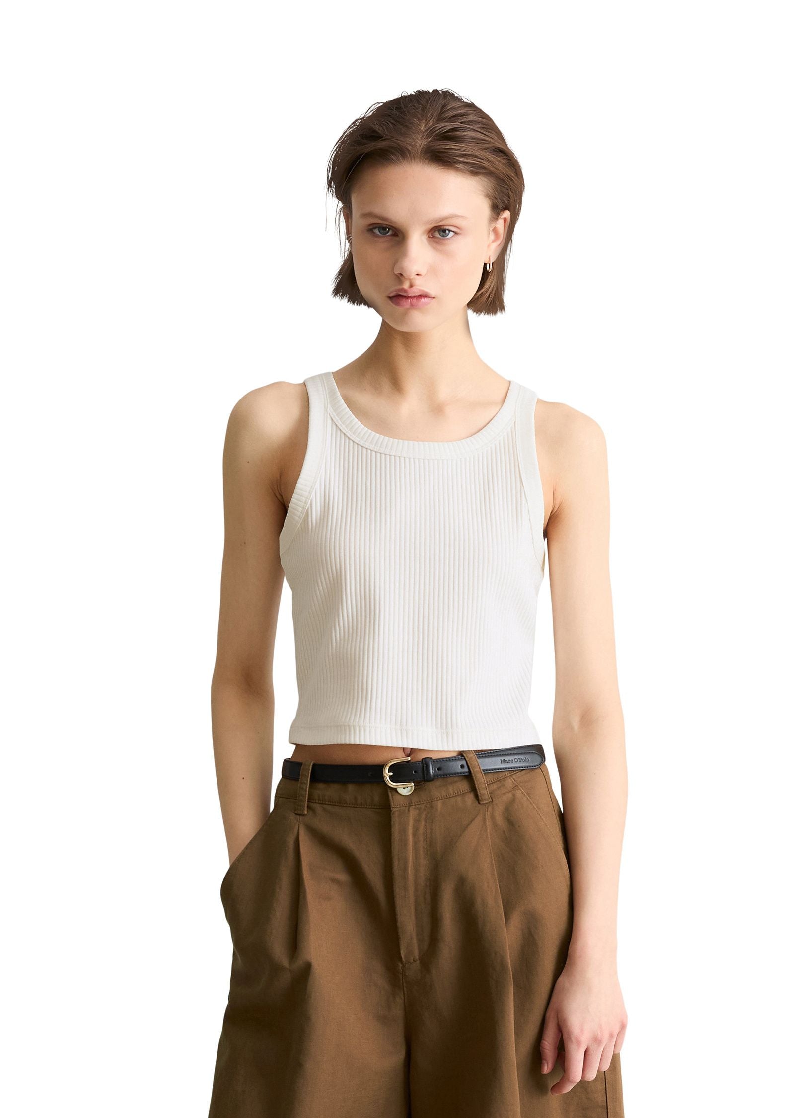 Ripp-Top slim cropped
