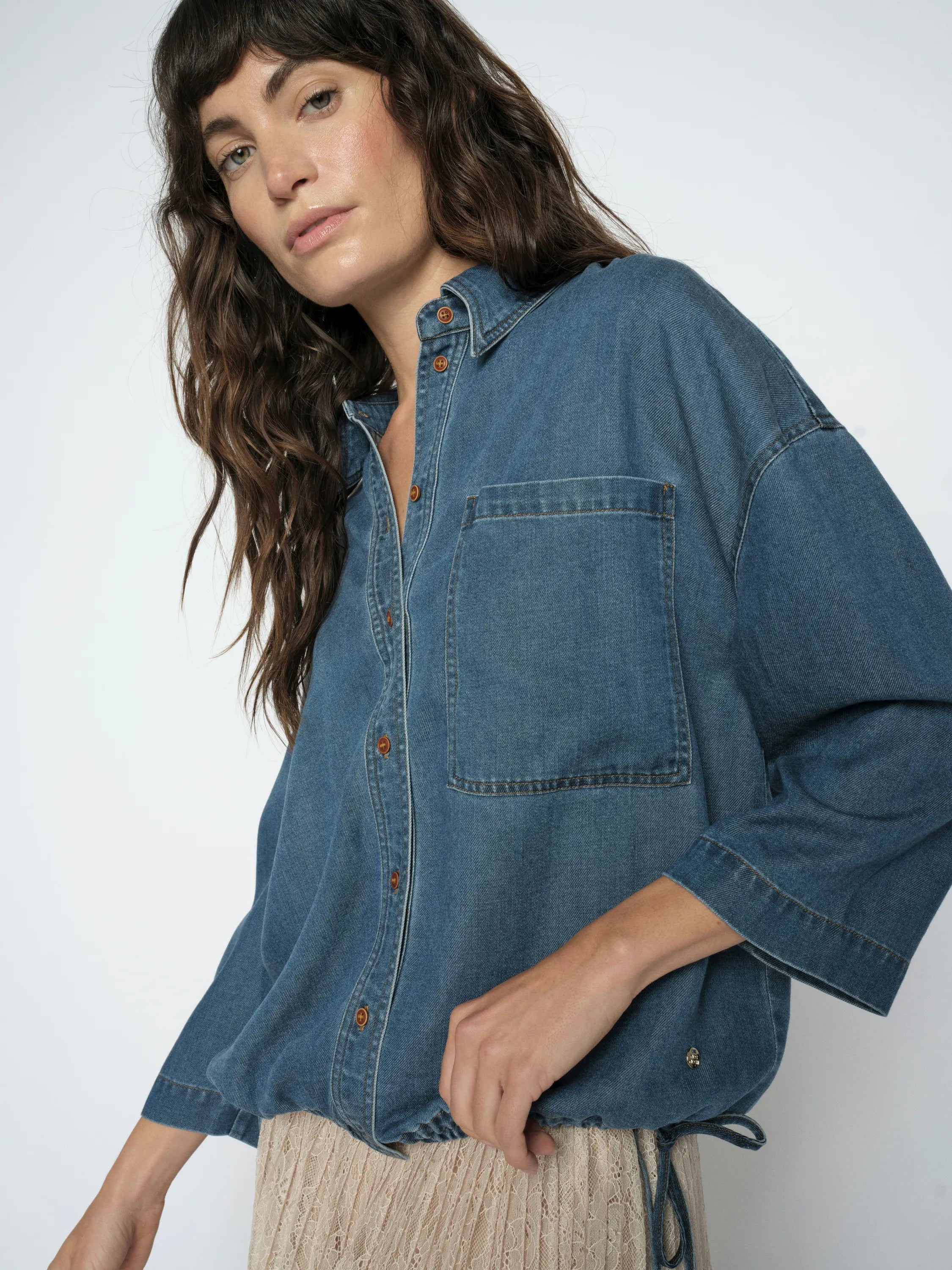 Jeansbluse TESSA Relaxed Fit