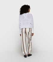 Strick-Cardigan aus Baumwoll-Mesh