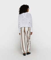 Strick-Cardigan aus Baumwoll-Mesh