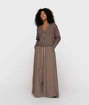 Strick-Cardigan aus Baumwoll-Mesh