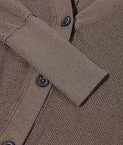 Strick-Cardigan aus Baumwoll-Mesh