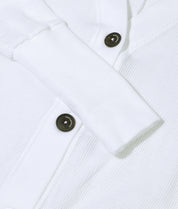 Strick-Cardigan aus Baumwoll-Mesh