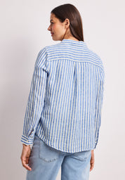 Leinenbluse gestreift