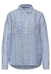 Leinenbluse gestreift