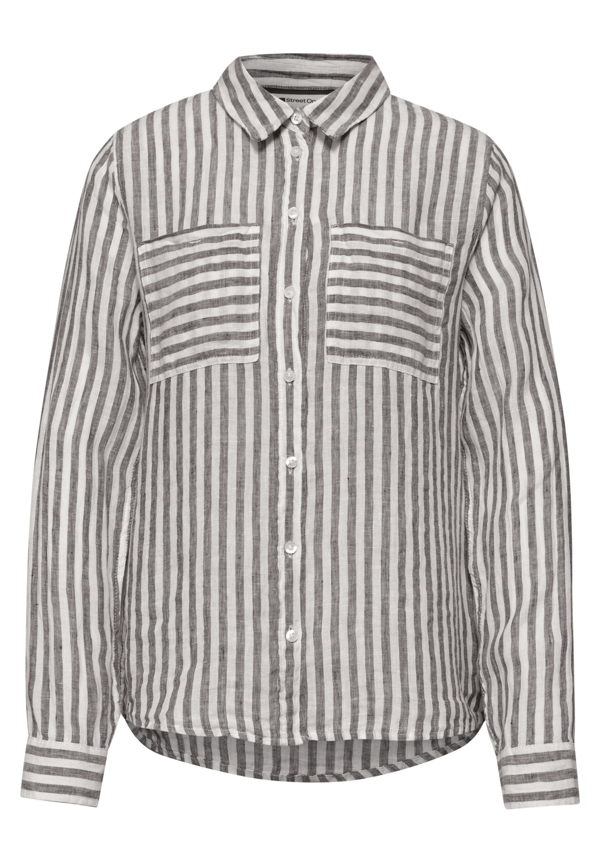 Leinenbluse gestreift