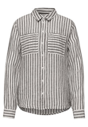 Leinenbluse gestreift