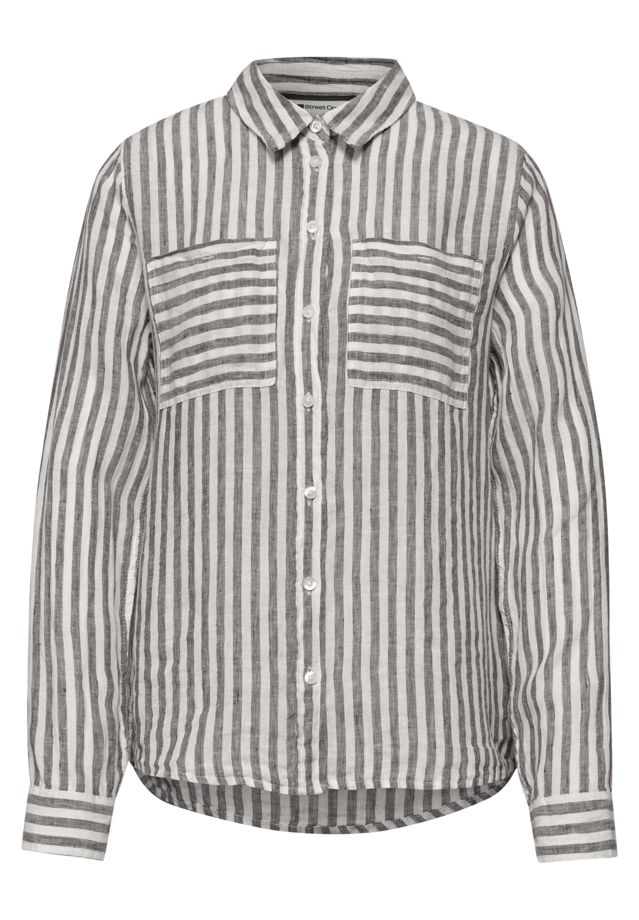 Leinenbluse gestreift