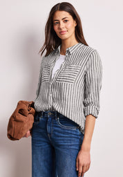 Leinenbluse gestreift
