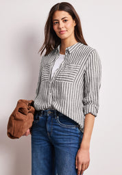 Leinenbluse gestreift