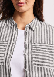 Leinenbluse gestreift