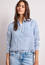 Leinenbluse gestreift
