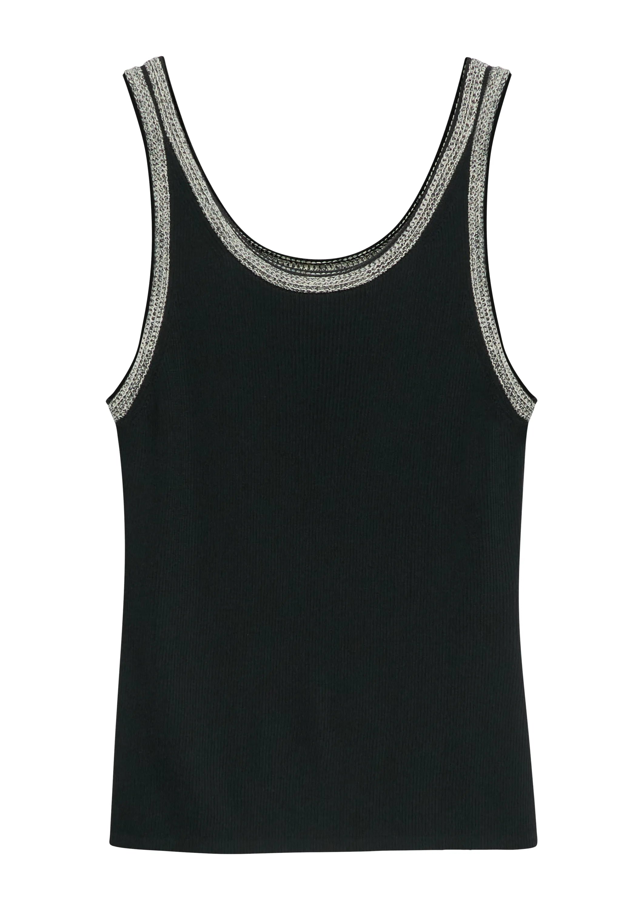 Stricktanktop aus Viskosemix