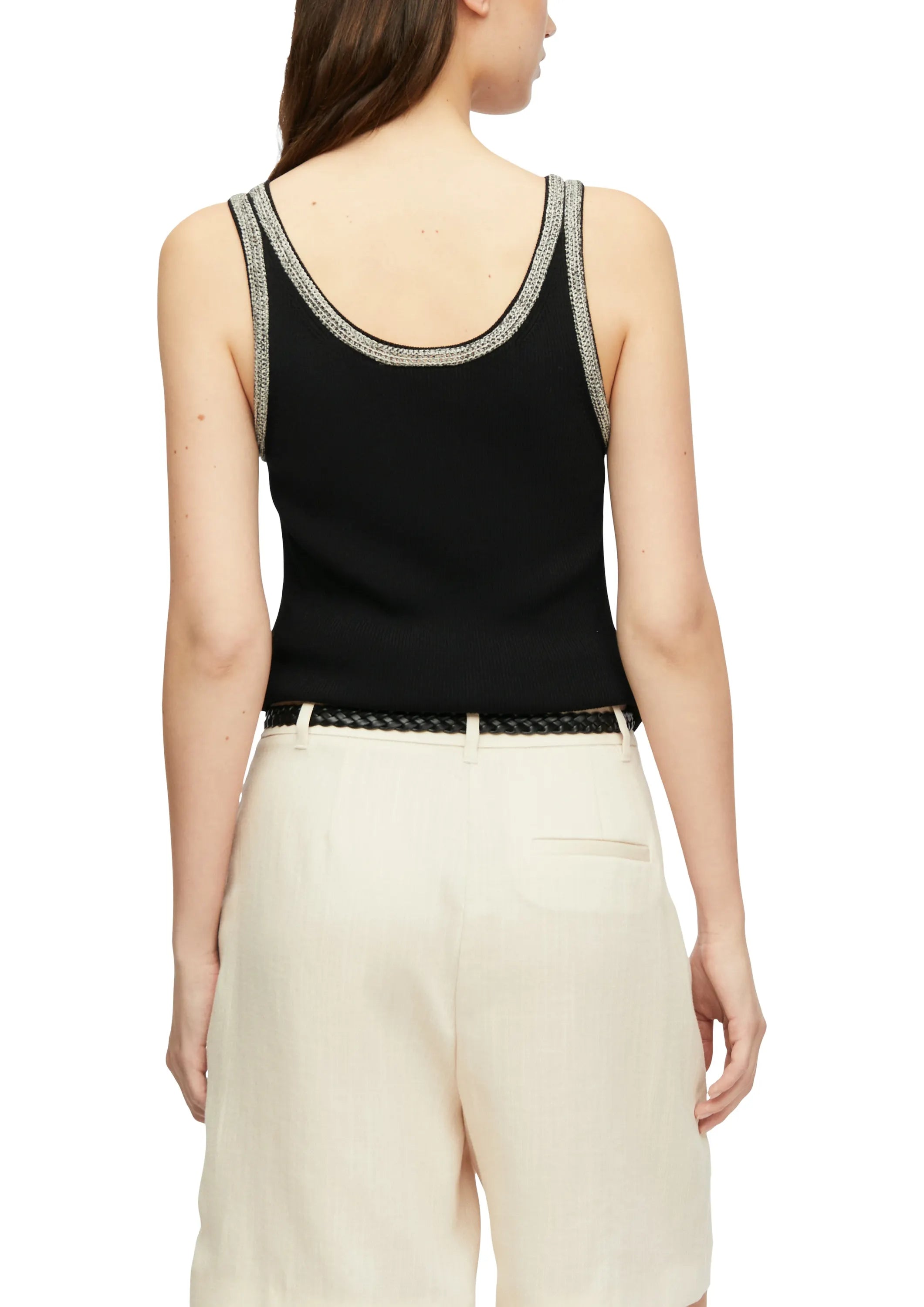 Stricktanktop aus Viskosemix