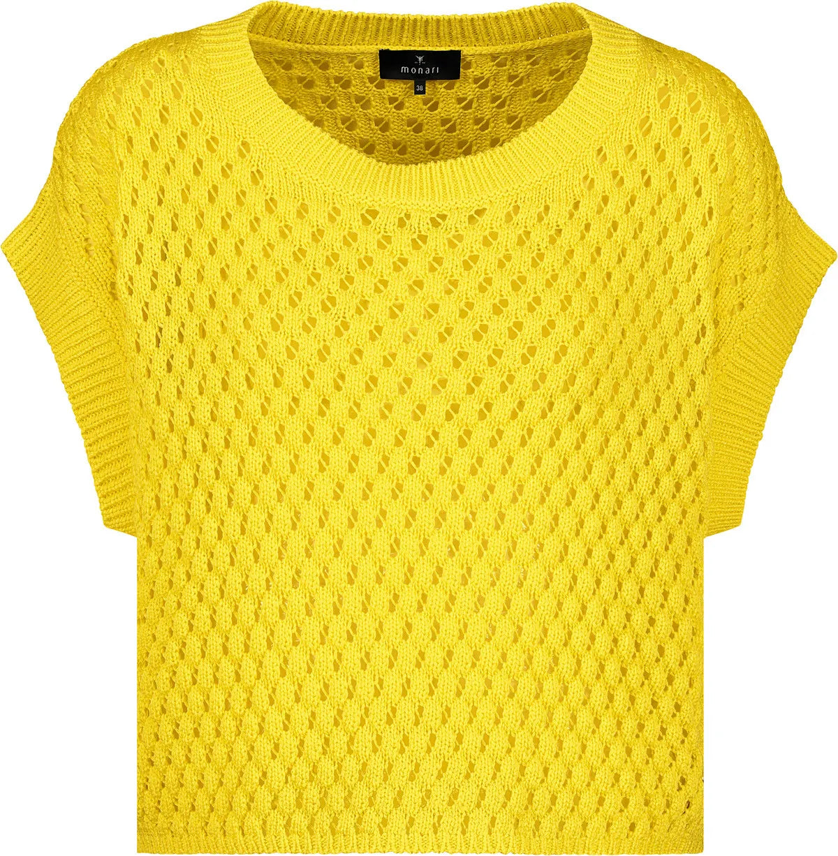 Strick-T-Shirt mit Rundhalsausschnitt