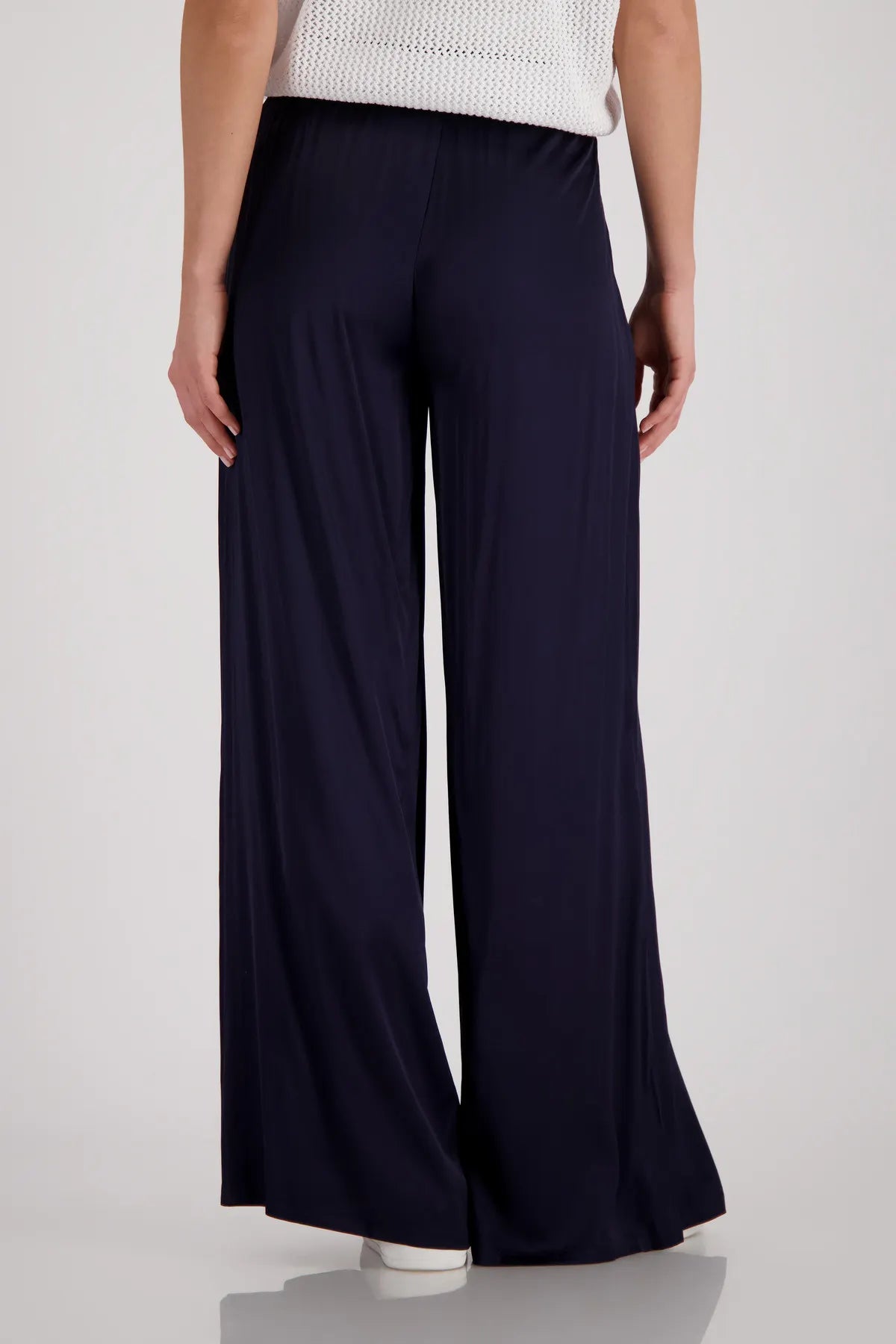 Palazzo-Hose Wide Leg in Satinoptik