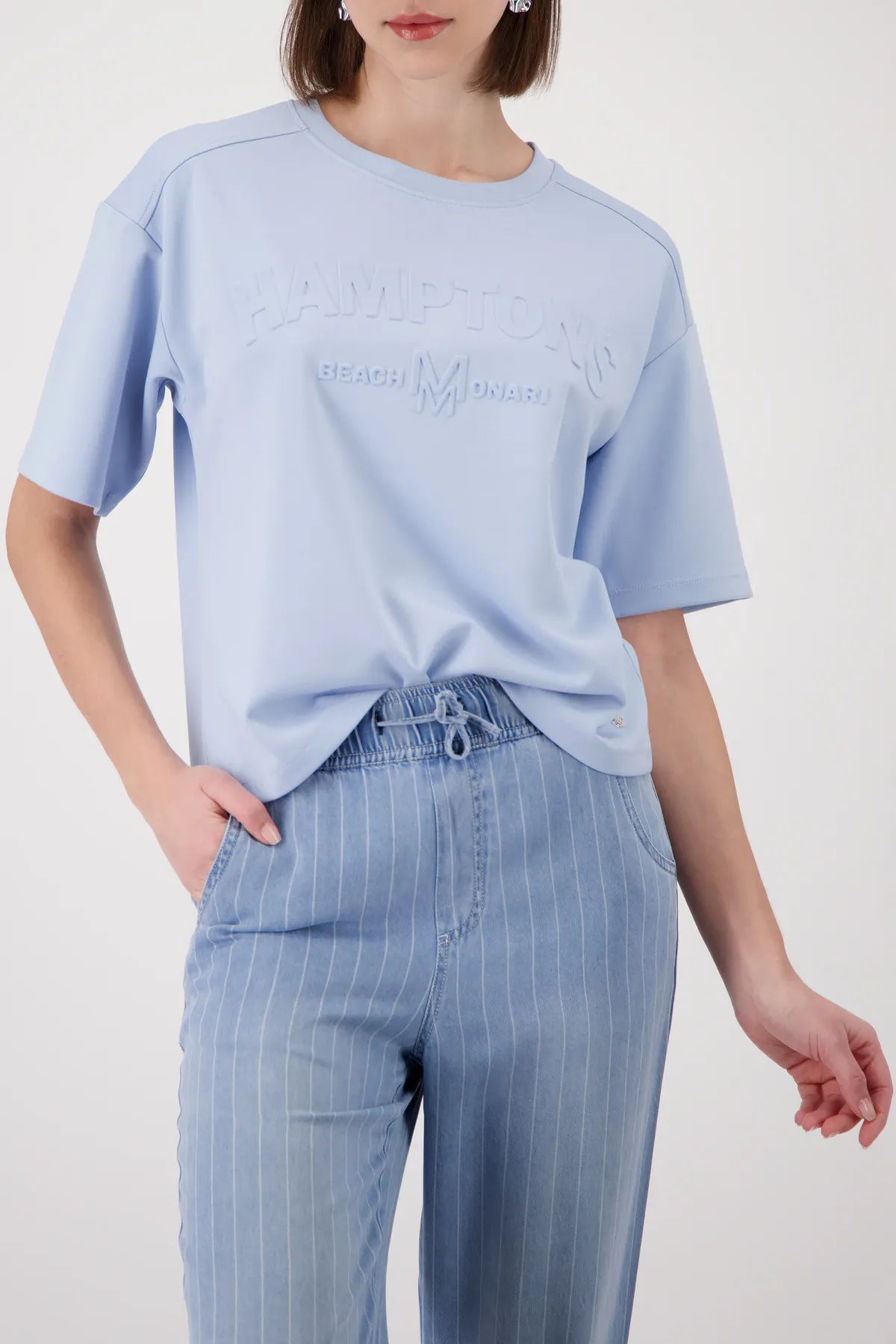 T-Shirt mit Prägedruck