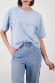 T-Shirt mit Prägedruck