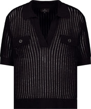 Strick-T-Shirt aus Viskose