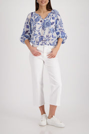 Bluse mit Blumenmuster