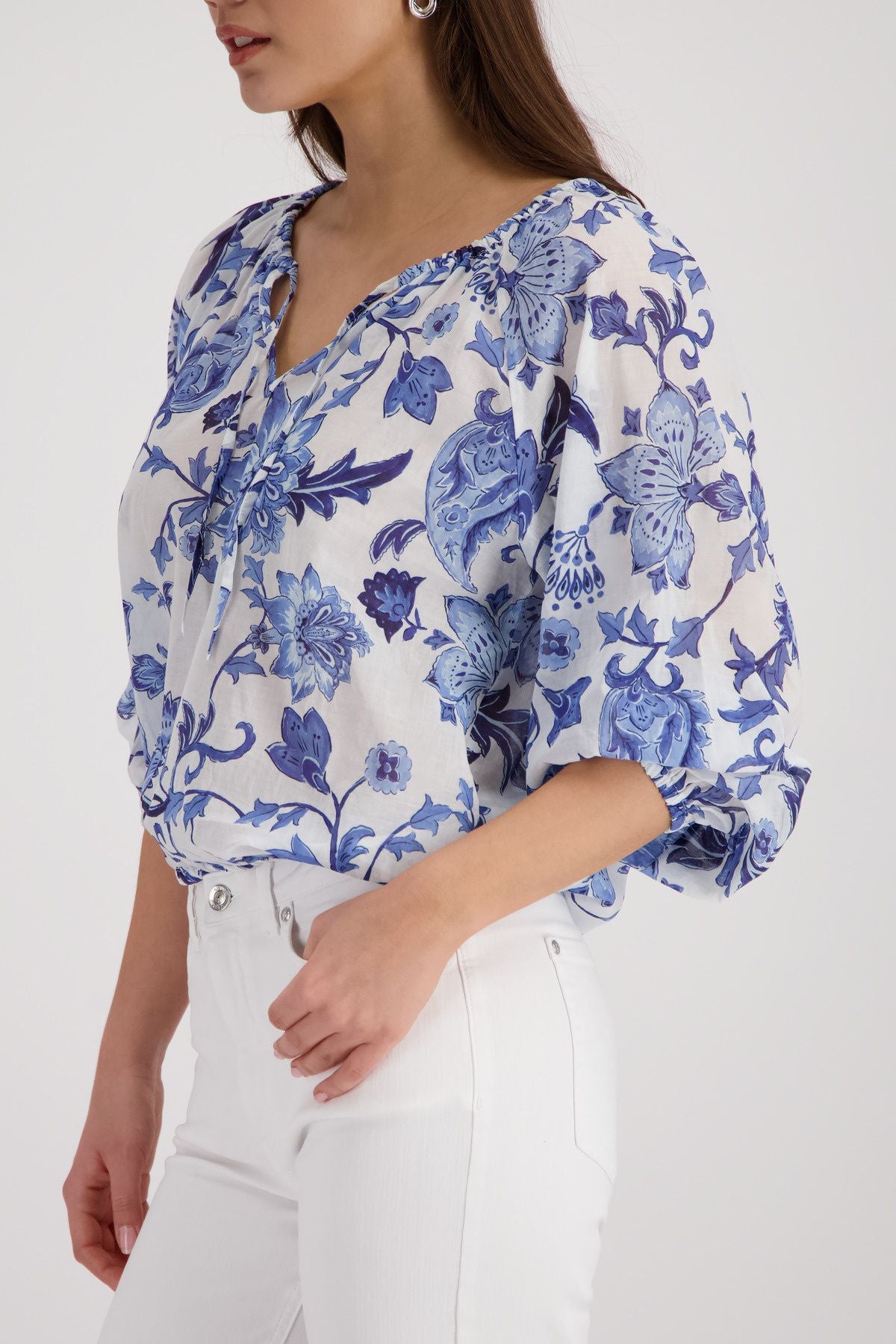 Bluse mit Blumenmuster