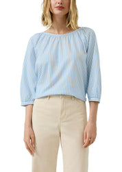 Bluse Relaxed Fit aus Baumwollmix