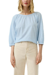 Bluse Relaxed Fit aus Baumwollmix